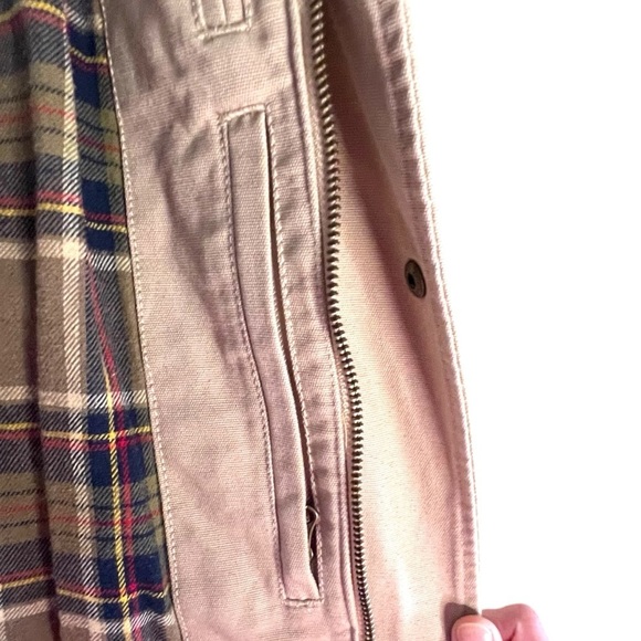 Land's End 100% Cotton Barn Chore Jacket Flannel Lined Corduroy Collar Size XL - Picture 8 of 15